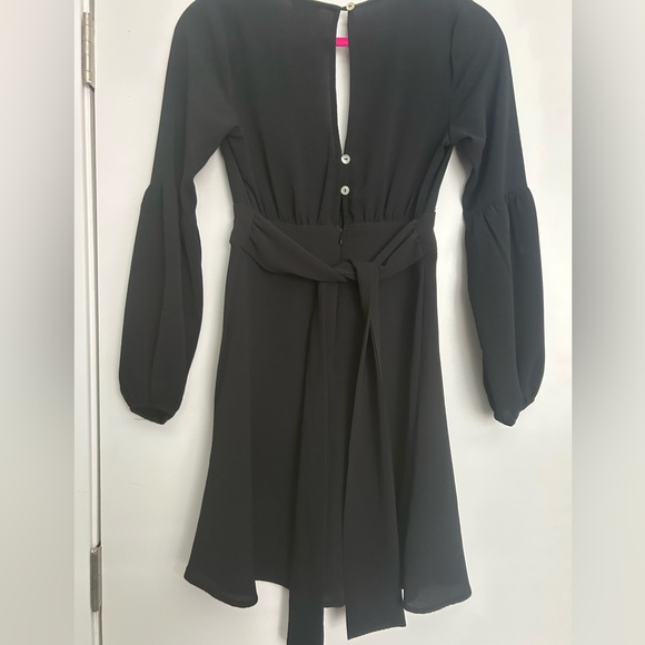 Free Press Mini Black Long Sleeve Dress XXS - Picture 5 of 6